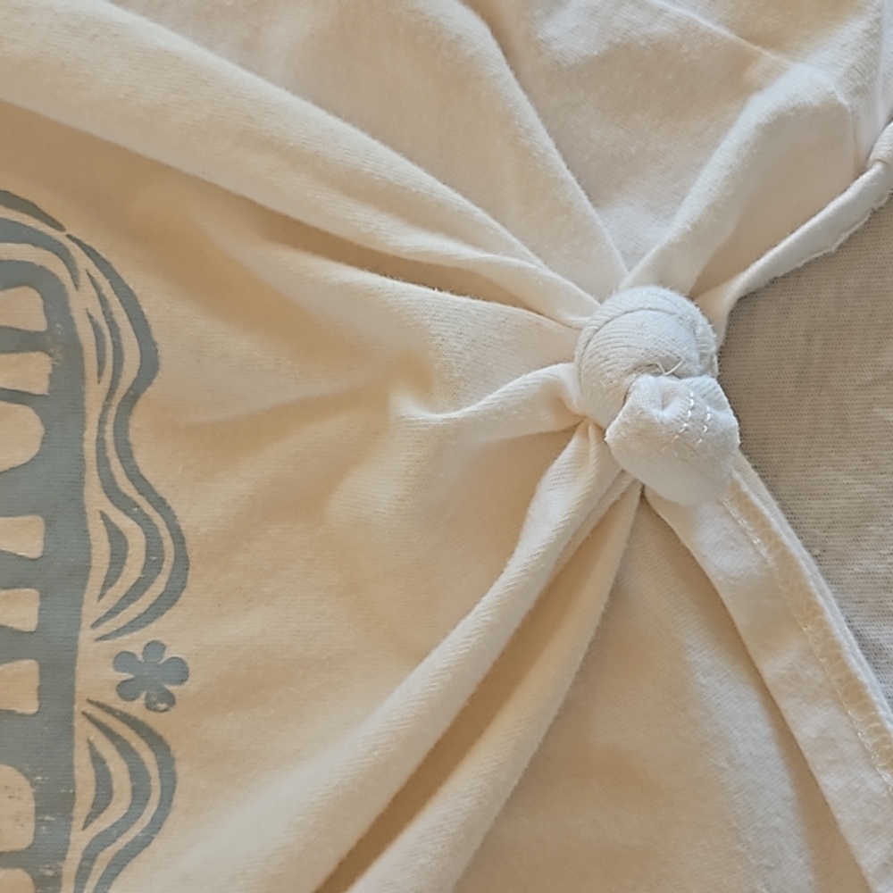 abercrombie kids knot-front graphic logo tee, Size 11/12 - Picture 3 of 8